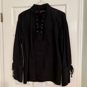 Medieval Long-Sleeve Pirate Tunic Shirt